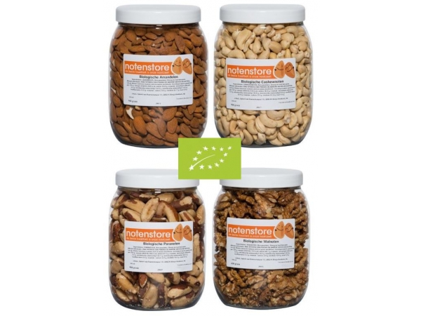 Vorteilspaket Bio-Nüsse 3 (Mandeln, Cashewnüsse, Paranüsse und Walnüsse)